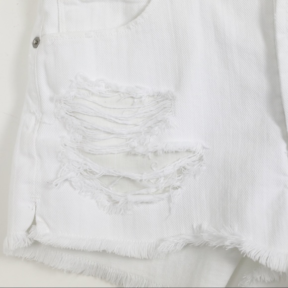 CoH Chloe high waist cut off distressed shorts 27 - Picture 9 of 10